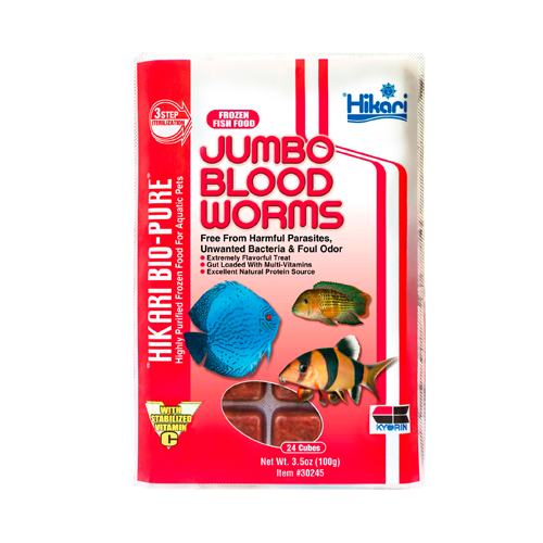Frozen Jumbo Blood Worms - Hikari Sales USA
