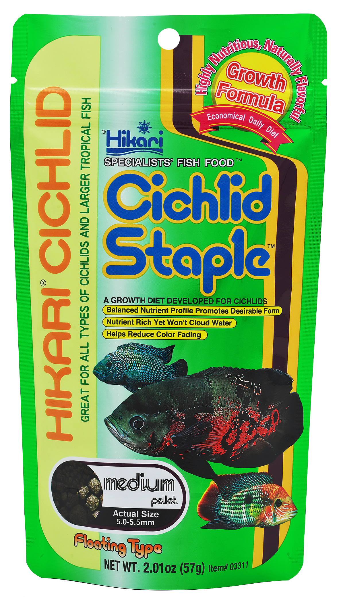 hikari cichlid staple medium pellets